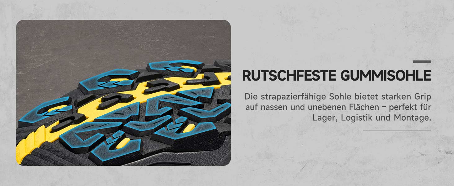 Робочі черевики LARNMERN для чоловіків та жінок. Безпечні черевики SRC, антистатичні, зі сталевим підноском, протипрокольні, легкі, комфортні, дихаючі (43.5 EU, жовті)