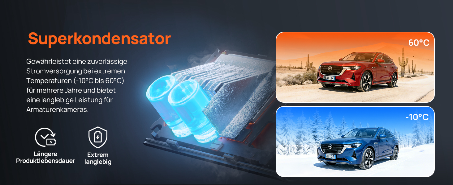 Автомобільний відеореєстратор 70mai A810S 4K з HDR, нічним баченням STARVIS 2, ADAS та карткою пам'яті 128ГБ, 24/7 моніторинг паркування