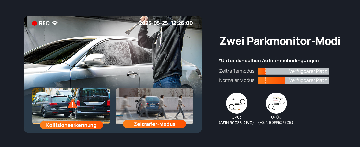 Відеореєстратор 70mai A800SE 4K HDR Dual (передня + задня), 2160P+1080P, нічний режим, паркування, IPS 3