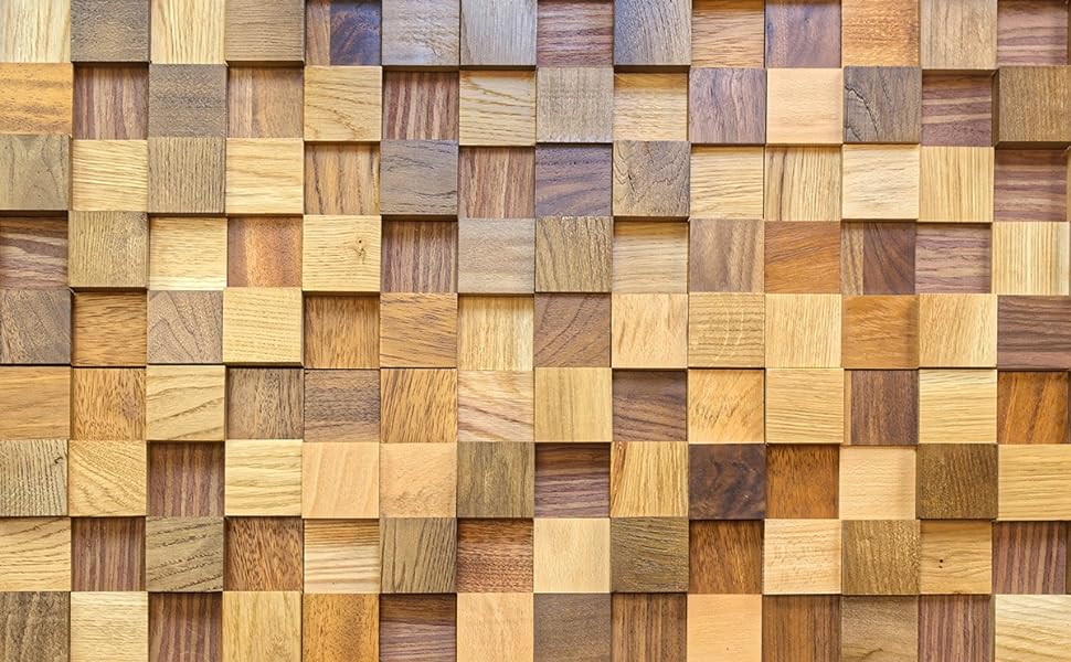 Акустичний диффузор 2D 500 дерев'яна стінова панель 30x30 см (світлий дуб)