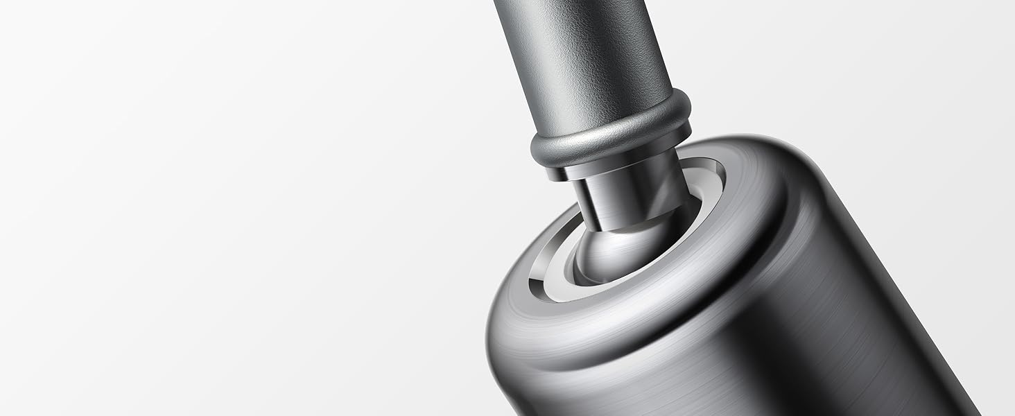 Змішувач для кухні FORIOUS з висувною лійкою, 360° обертання, 2 режими, нержавіюча сталь