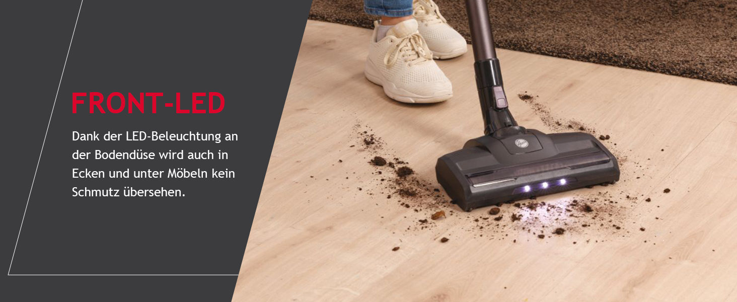 Бездротовий акумуляторний пилосос Hoover HF110H Flex: для площі до 120 м², LED-підсвічування, XL-контейнер, насадки для щілин та килимів