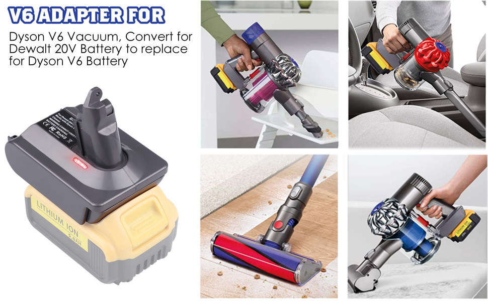 Адаптер для пилососів Dyson V7 V8 від Makita 18V Li-Ion акумулятора (EIN18V8)