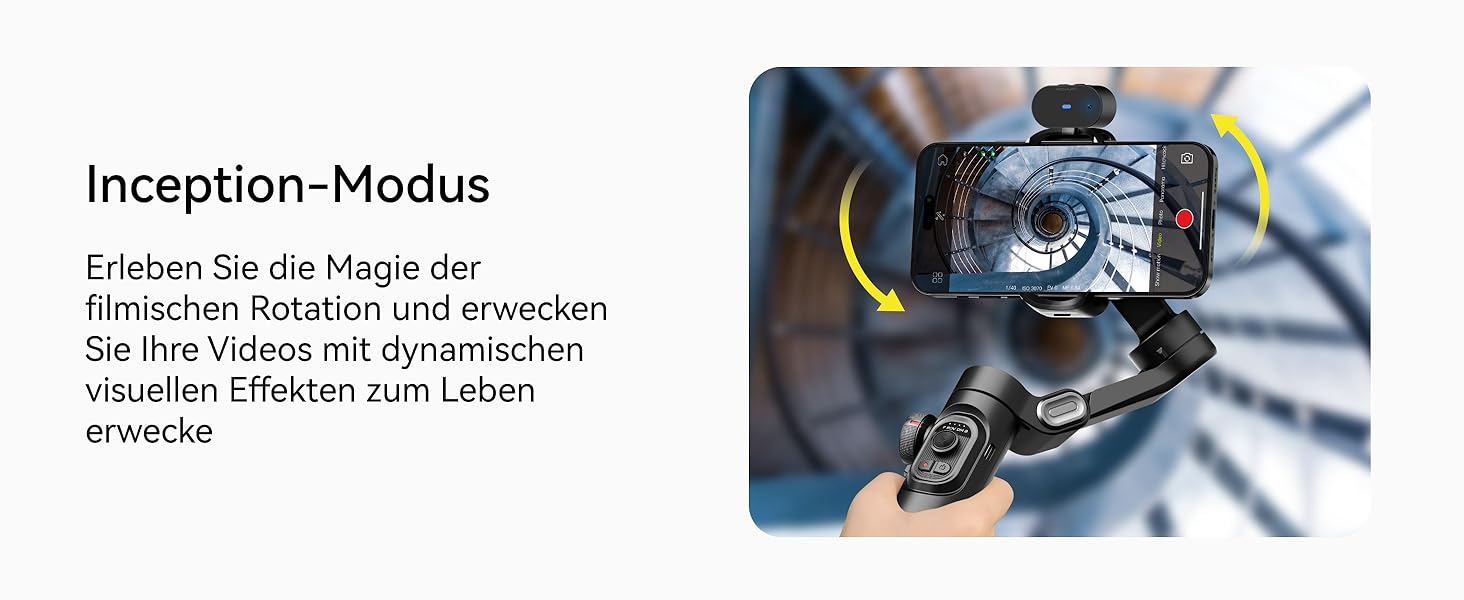 Стабілізатор для смартфона AOCHUAN з 3 осями, RGB-підсвічуванням, трекінгом обличчя та регулюванням фокусу. Підходить для iPhone/Android. Ідеально для зйомки Vlog (Smart XE AI)