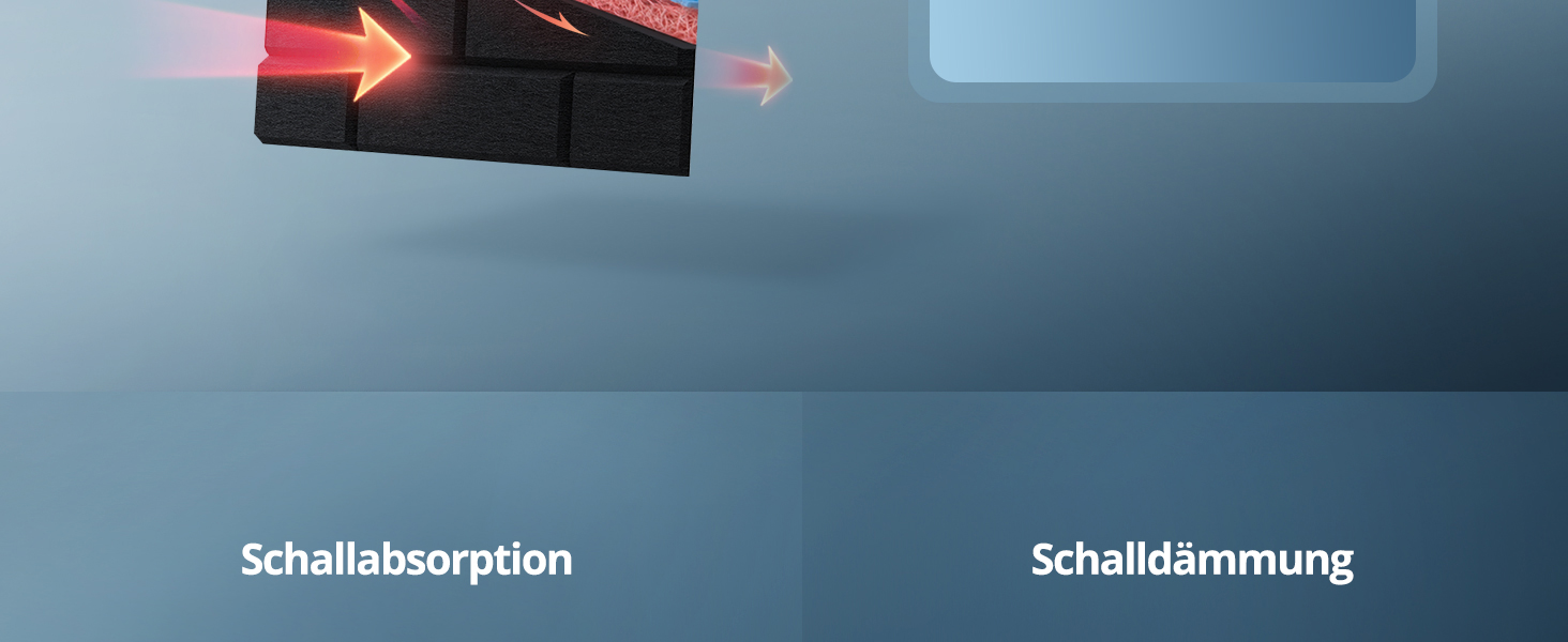 Акустичні панелі Kuchoow самоклеючі звукопоглинаючі плити 30x30x0,9 см, чорні (12 шт) для студії, офісу та звукоізоляції стін