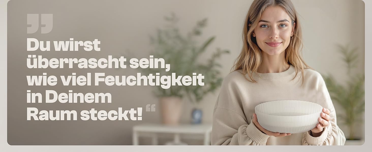 Зволожувач повітря Flow без струму до 25м² [НОВА ФОРМУЛА] - абсорбер вологості для комфортного мікроклімату, 450г гранул, чорний