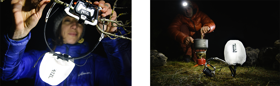 Налобний ліхтар PETZL IKO CORE, чорний, унісекс, універсальний розмір