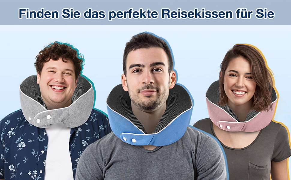 Подушка для шиї темно-сіра для подорожей: подушка-білочка, авто, літак, комплект для подорожей
