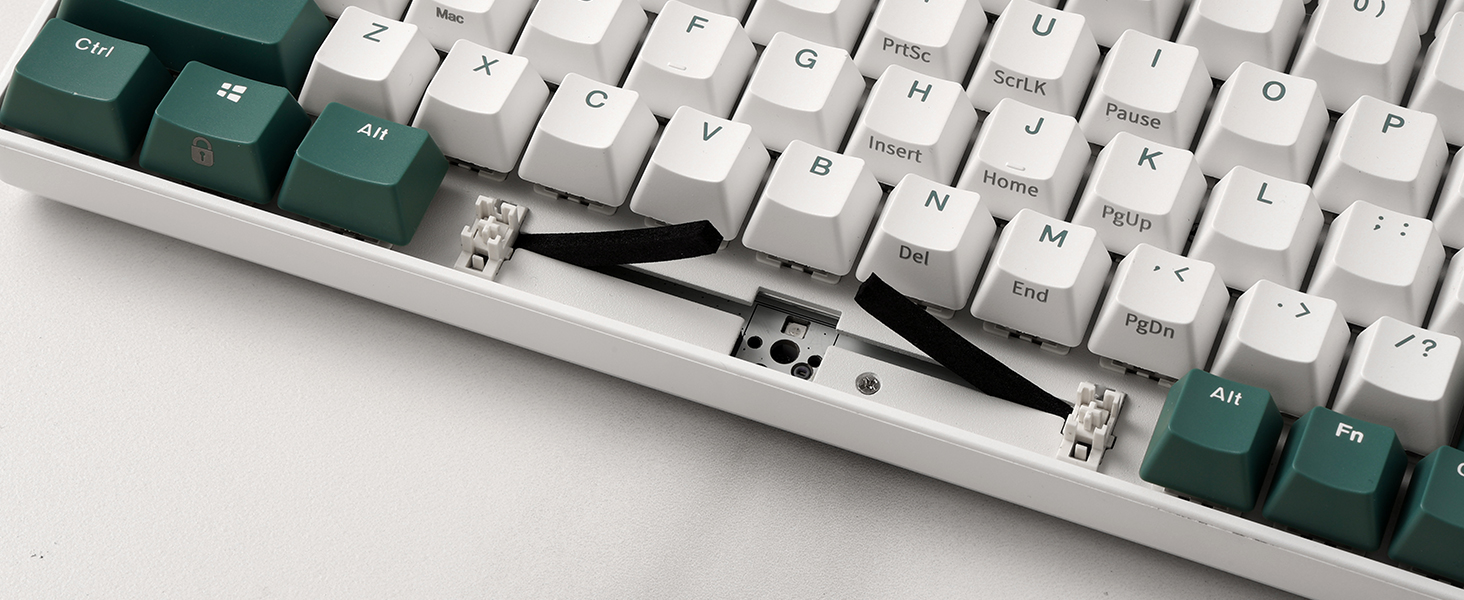 Механічна клавіатура Royal Kludge RK96 RGB Limited Edition з підсвічуванням, 96 клавіш, бездротовий зв'язок (BT5.0/2.4G/USB-C), Hot-Swap, підтримка програмного забезпечення, лінійні перемикачі, QWERTY, підставка для зап'ястя, колір: хромовий зелений