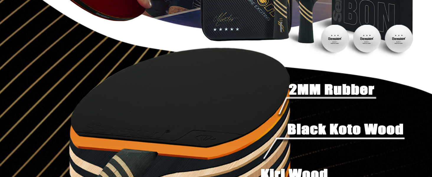 Набір тенісних метеликів Senston Professional з карбоном для змагань, професійний рівень, чудова контроль