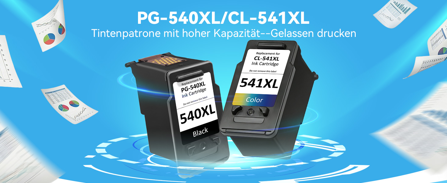 Комплект картриджів Canon PG-540XL та CL-541XL (чорний та кольоровий), підвищена ємність, для принтерів Pixma MG3650S, TS5150, TS5151, TS5100, MX535, MX475, MX395, MG4250
