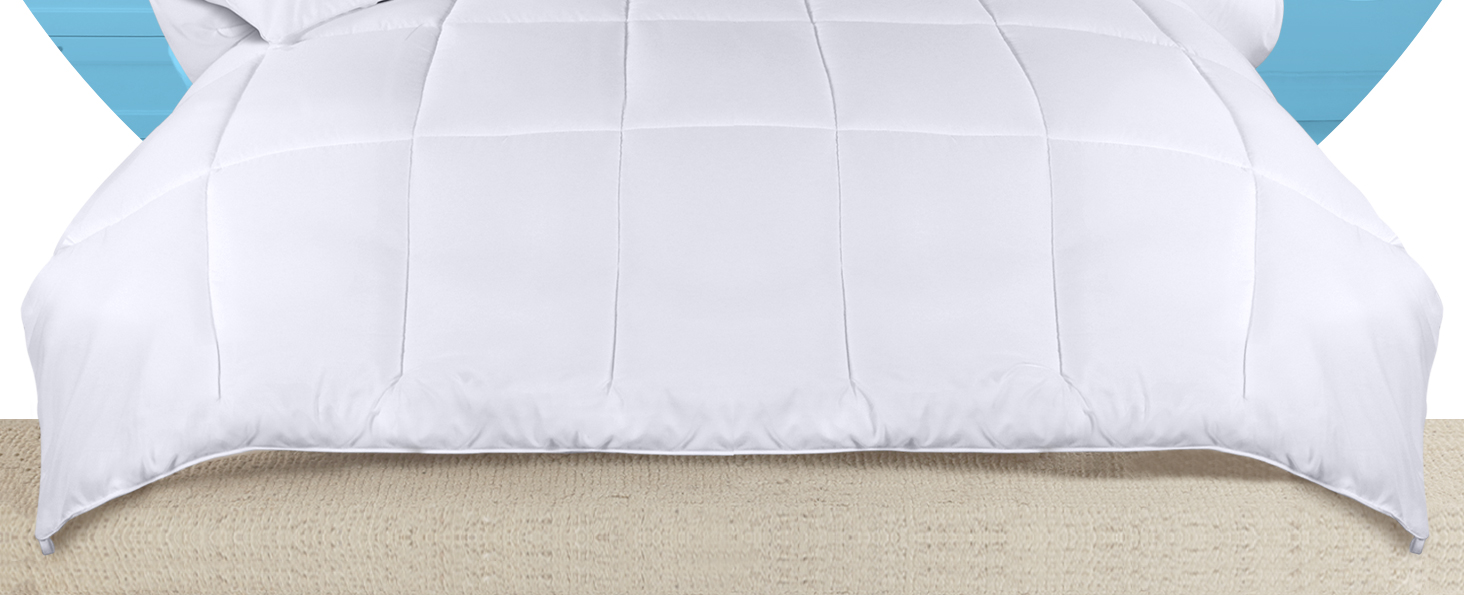 Ковдра Utopia Bedding 135 x 200 см, всесезонна, мікрофібра (біла)