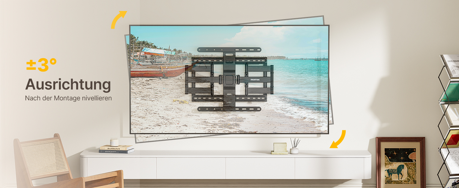 Кріплення для телевізора monTEK 1.1' Ultra Slim, 37-75 дюймів, до 60 кг, VESA 400x400 мм