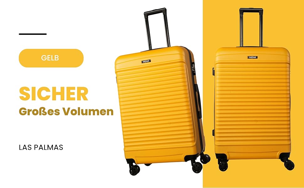 NOWI® Валіза-кофр для ручної поклажі 55x40x20 см, 34л, зелений, підходить для Ryanair, Lufthansa та інших авіакомпаній