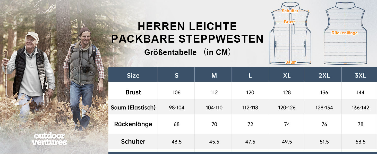 Чоловіча пакувальна степ-жилетка Outdoor Ventures для бігу, гольфу, походів та верхової їзди (Абрикосовий, XL)