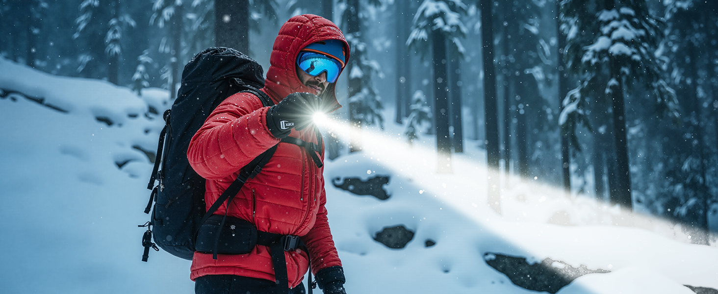 LED ліхтарик XHP70.2 на 1000000 люменів, перезаряджається, з зумом, 5 режимів, водонепроникний IP67, для кемпінгу, туризму, надзвичайних ситуацій SR5000S