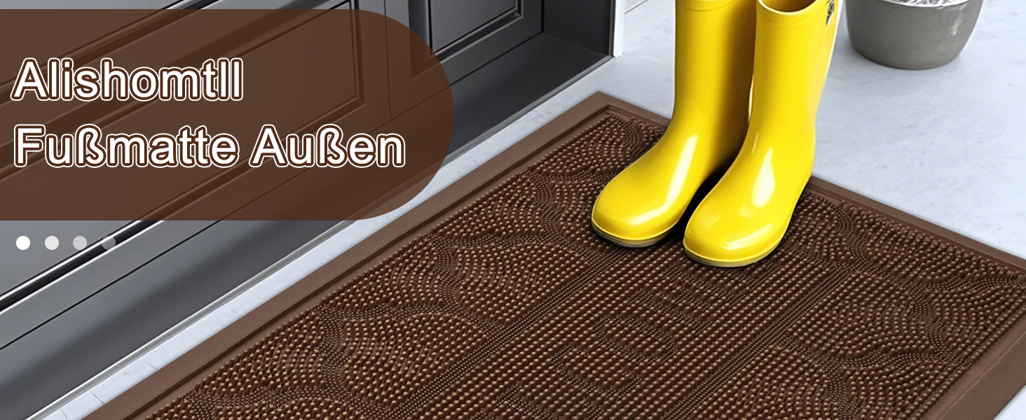 Килимок Alishomtll для дому та вулиці: вологостійкий, неслизький, 43x75 см