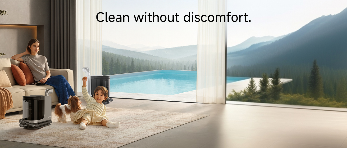 Uwant B300 Pro: Професійний очищувач меблів та килимів, 18000 Па, для диванів, килимів та матраців