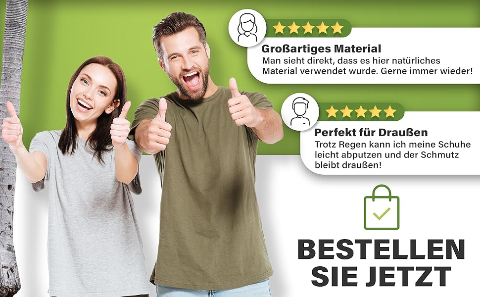 Килимок для підлоги з кокосового волокна, вологостійкий, 40x60 см - Welcome Friends Frog