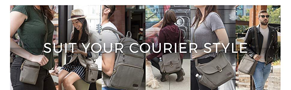 Сумка-тоут Travelon Anti-Theft Courier Small - захист від крадіжок, унісекс