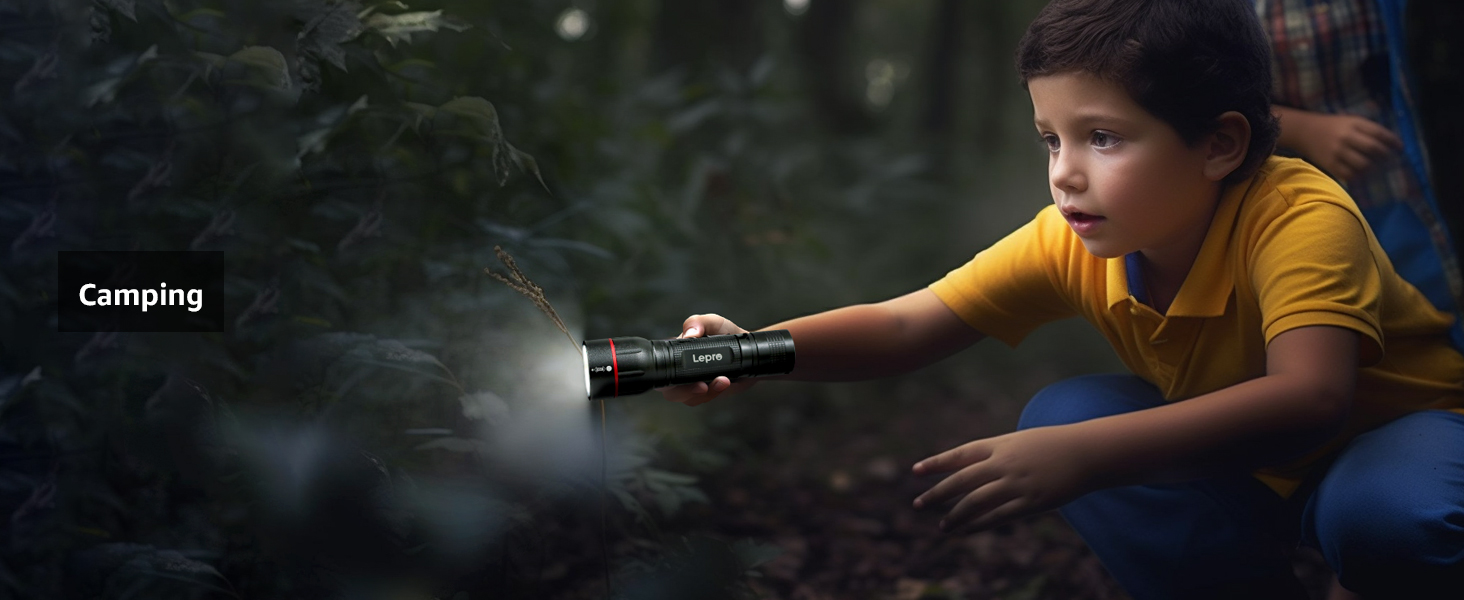 LED ліхтарик Lepro LE2050: надпотужний, з кліпсою, 5 режимів, Zoom, водонепроникний, для кемпінгу, риболовлі, туризму, подарунок (2 шт.)