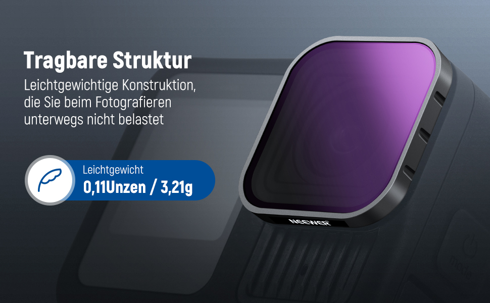 Фільтри NEEWER CPL ND для GoPro Hero 13, 12, 11, 10, 9 - комплект 6 шт. (CPL, ND8, ND16, ND32, ND64, ND1000)