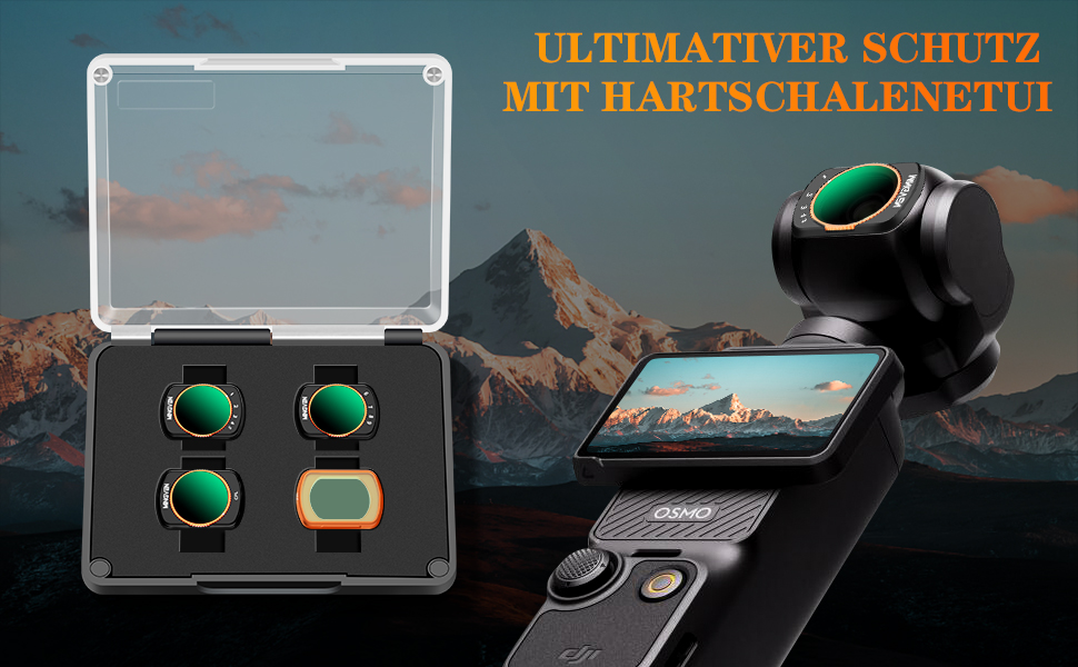 Набір фільтрів ND для DJI Osmo Pocket 3 Creator Combo: ND, CPL, UV, VND (1-5 Stopps, 6-9 Blendenstufen)