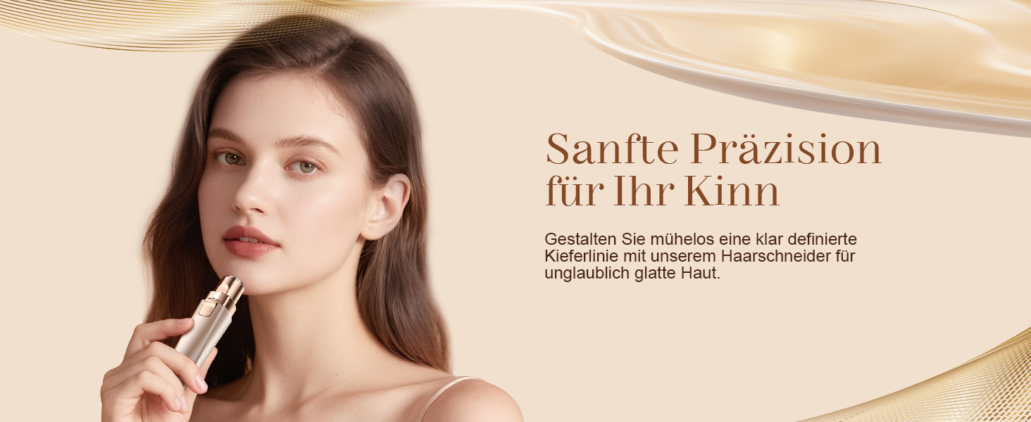 Електричний триммер для брів та обличчя для жінок 2-в-1: триммер для брів та обличчя, для видалення пушку на губах та обличчі