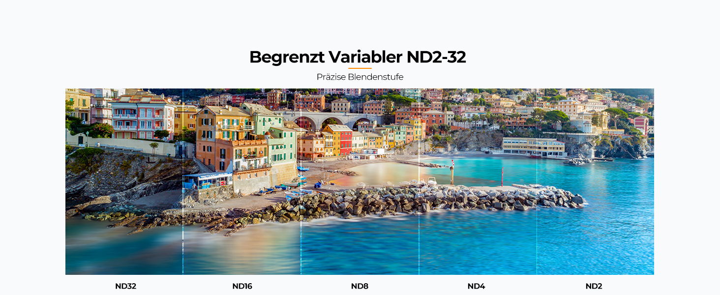 Фільтр нейтральної сірої ND K&F Concept Nano-X True Color Variabler 55mm (ND2-32, 1-5 ступенів)