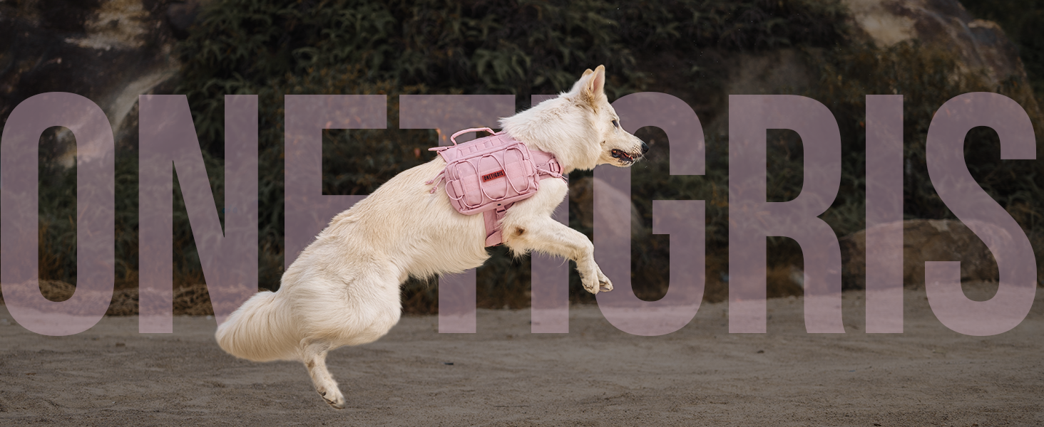 Рюкзак для собак OneTigris 2.0, рожевий, для собак великих розмірів (L, M)