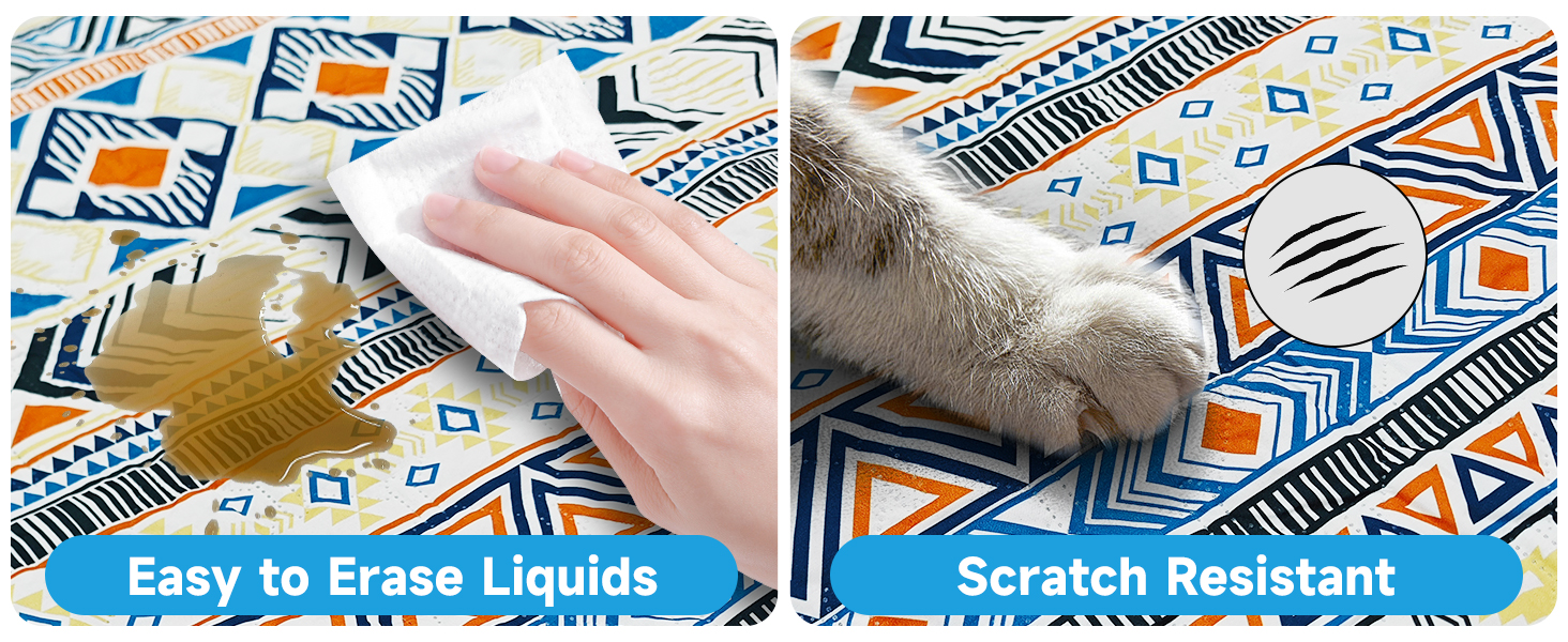 Водонепроникний двосторонній плед для собак, Boho-дизайн, захист дивану, 178 x 76 см