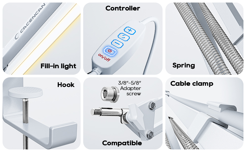 Кріплення для мікрофона на настільному кріпленні, 40 см, професійний мікрофонний тримач, сумісний з HyperX QuadCast, Blue Yeti, 360° обертання, адаптер 3/8' - 5/8'