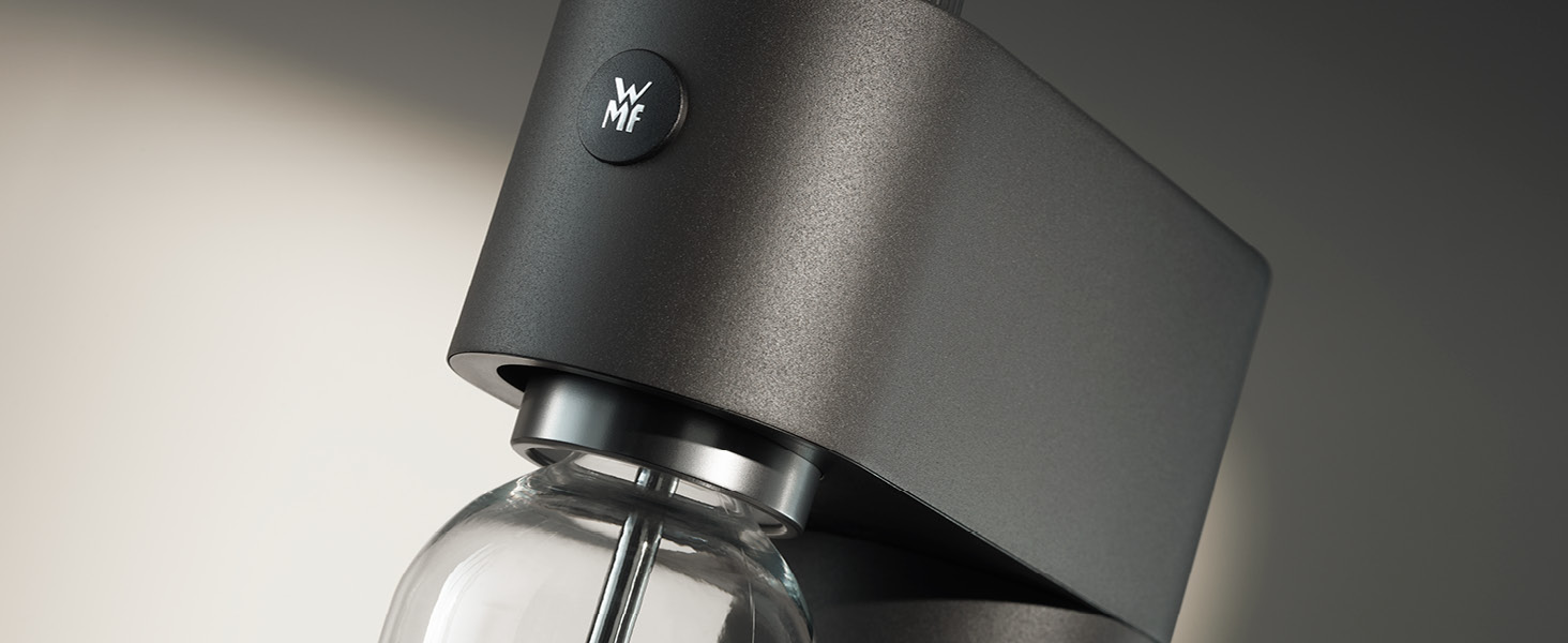 WMF Element One: Автоматичний содовий апарат з нержавіючої сталі, 3 рівні газування, чорний лава