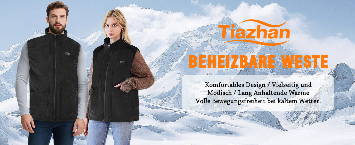 Обогреваемая жилетка з Powerbank (16000mAh), 3 режими нагріву, для чоловіків та жінок, Outdoor, скії, кемпінг