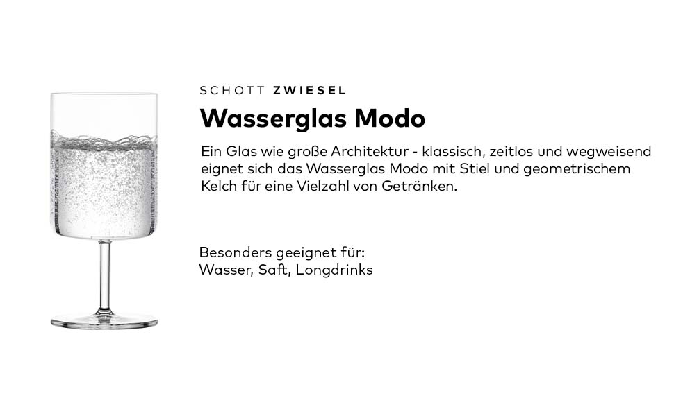 Набір келихів для білого вина Schott Zwiesel Modo (4 шт.), Німеччина. Tritan-кришталь, миючі в посудомийній машині.