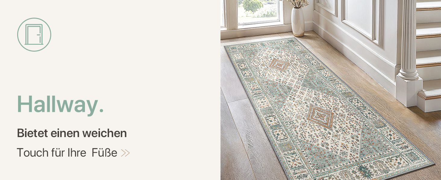 Килим GENIMO Boho Vintage 160x230 см, короткий ворс, антиковзаючі, для вітальні, спальні, їдальні, офісу, салатовий, геометричний, прямокутний