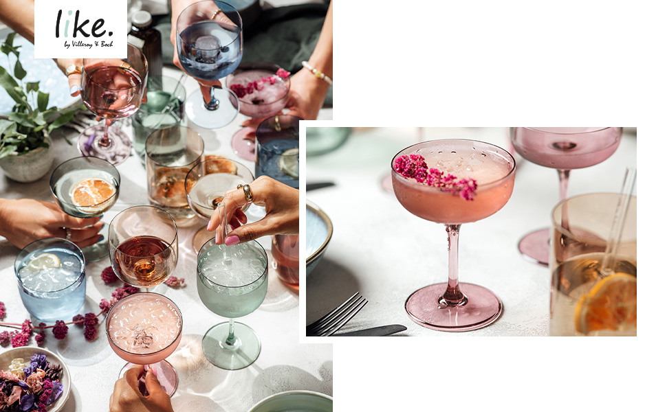 Келих для вина Like Glass Lila від Villeroy & Boch, кришталеве скло, фіолетовий, для посудомийної машини