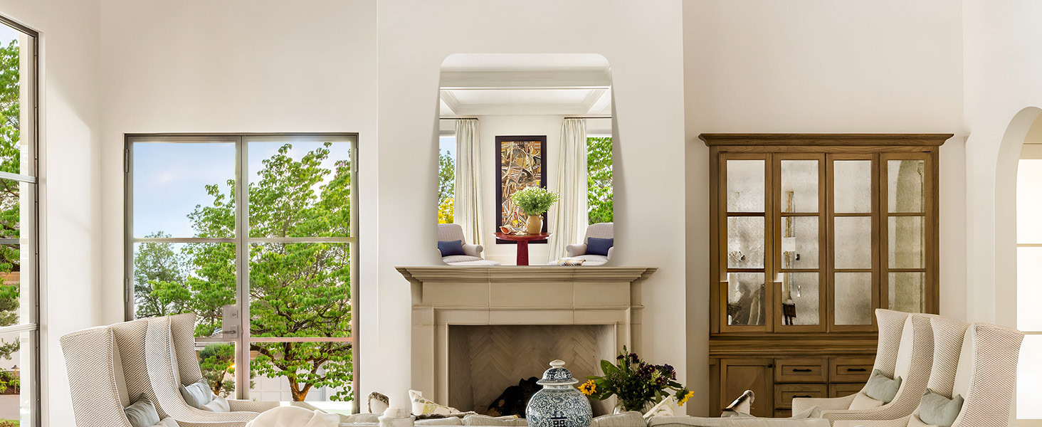 Дзеркало настінне прямокутне без рами 75x90 см для ванної, спальні, вітальні