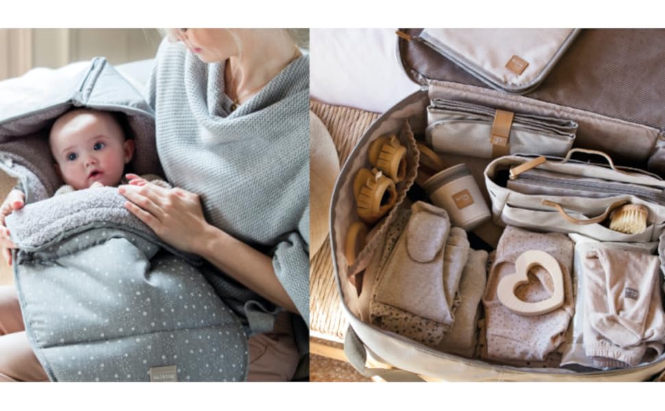 Сумка для коляски Walking Mum I Love Vichy, рожева, універсальна, з короткими ручками і плечовим ременем, 37x28x12 см