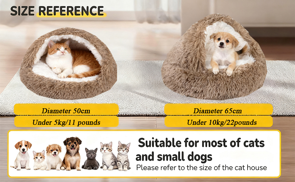 М'яке ліжко для собак та котів у формі мушлі, тепле, зручне, миється, 65x65 см