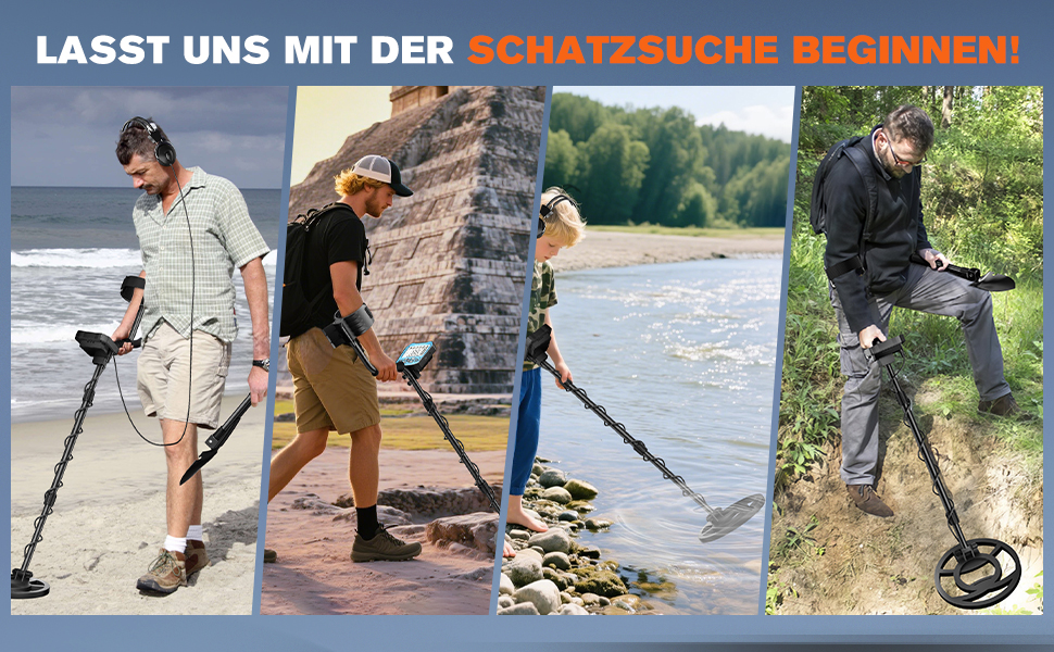 Металодетектор професійний, регульований, 113-141 см, 5 режимів, LCD, водонепроникний, для дорослих та дітей