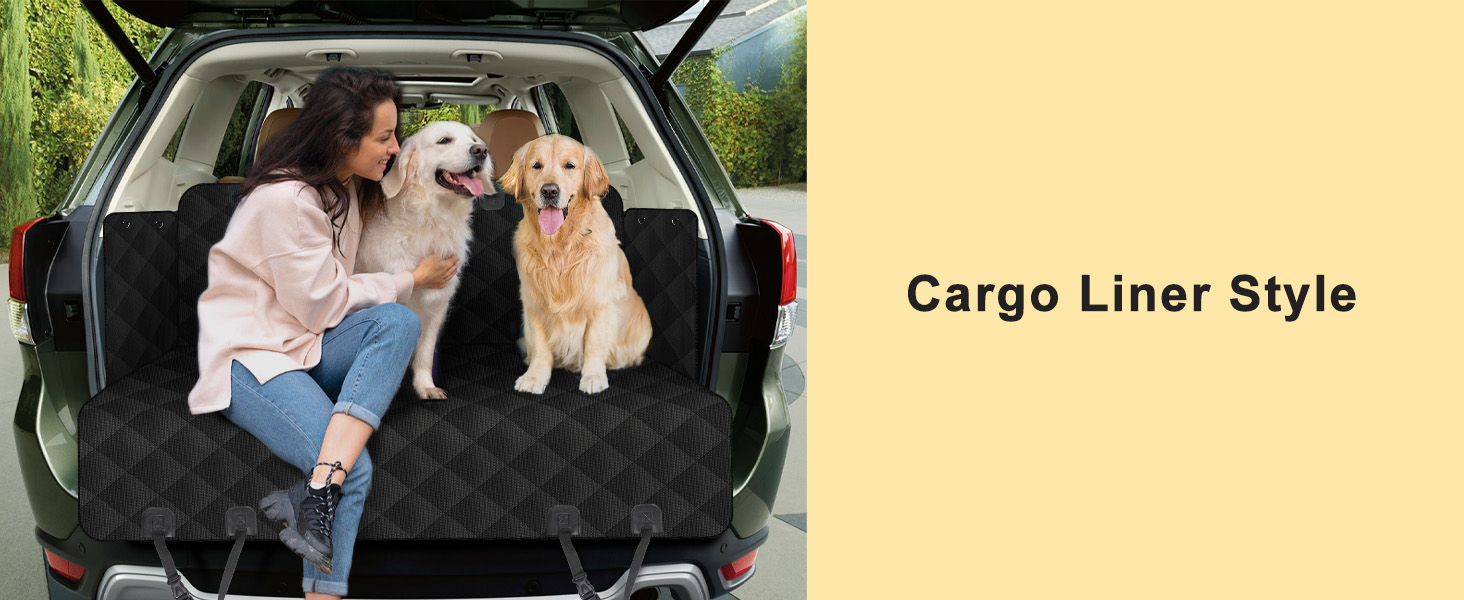 Накладка на сидіння автомобіля для собак Caliyo, 143.5x134 см, чорна. Захист заднього сидіння, водовідштовхувальна, анти-царапин, з боковими захистами та віконцем. Універсальна.