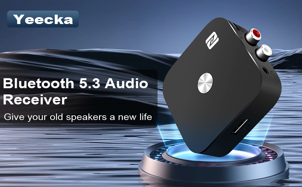 Bluetooth адаптер Aux 3.5 мм: Bluetooth 5.3 стереоприймач для аудіосистеми, автомобіля, підсилювача