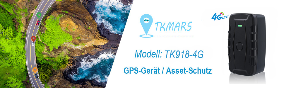 GPS-трекер для авто TKMARS 4G, магнітний, 20000 мА·год, водонепроникний IP67, без абонплати, великий радіус дії, кілька режимів сигналізації, безкоштовний додаток, модель TK918