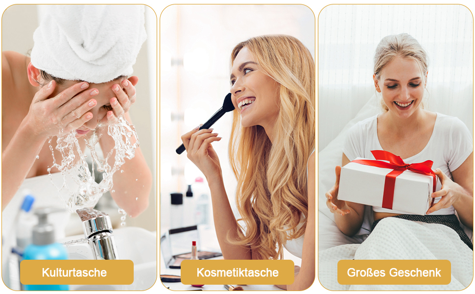 Чоловіча та жіноча косметичка для подорожей, водонепроникна сумка-органайзер для косметики з гачком, чорна