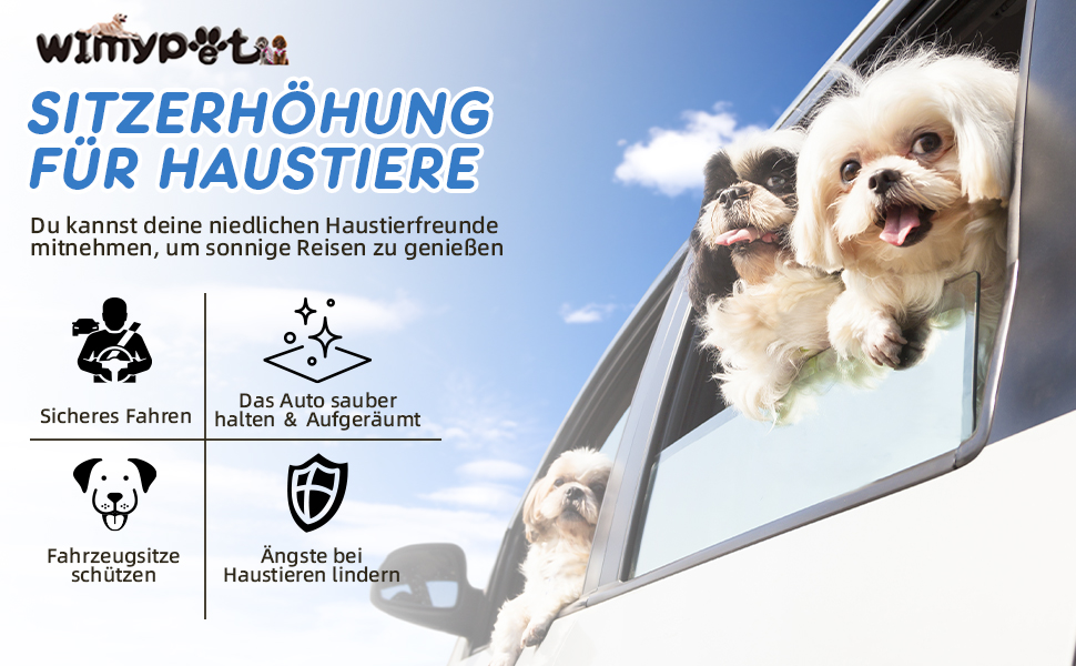 Захисна накидка на автосидіння для собак, водовідштовхувальна, з кріпленням для безпечного транспортування, 57x57x33 см