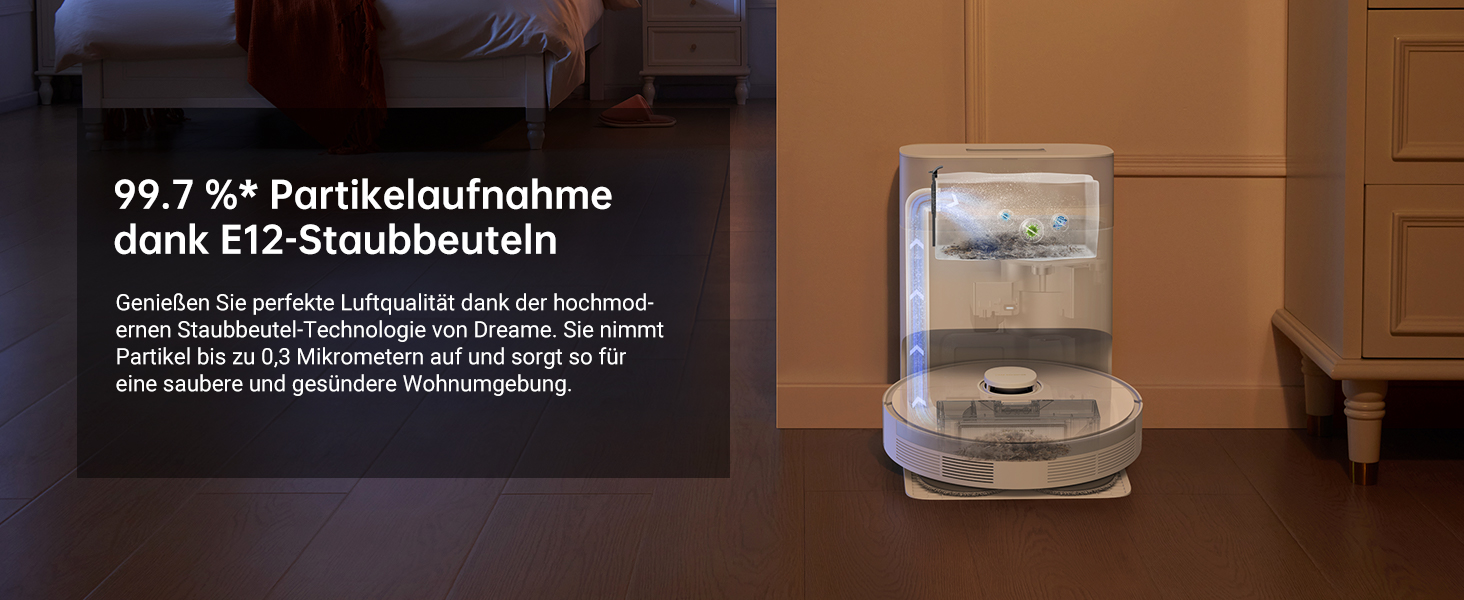 Робот-пилосос Dreame L10s Plus з автоматичним спорожненням, до 90 днів автономної роботи, потужність всмоктування 7000 Па, DuoScrub™ система миття, автоматичне підняття мопа, розпізнавання килимів за допомогою ультразвуку