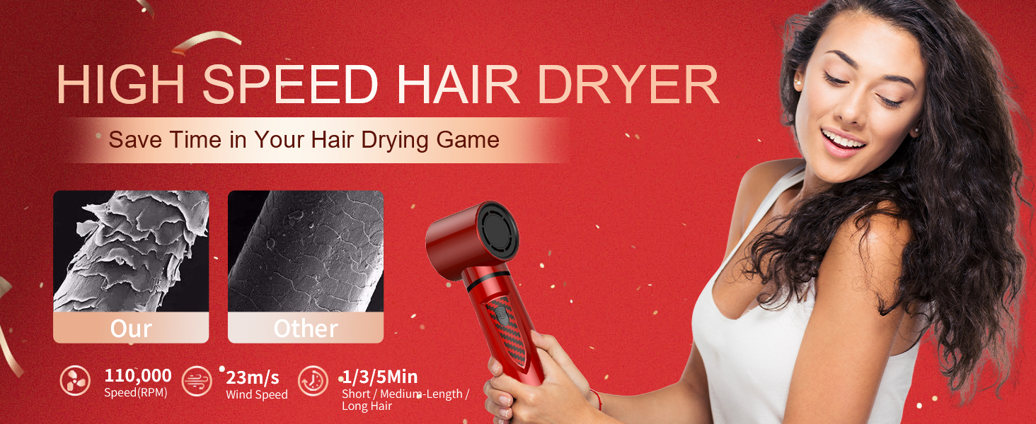 Фен-щітка 5 в 1 для волосся: стайлер, плойка, об'єм, для жінок, з Європокою (червоно-чорний)