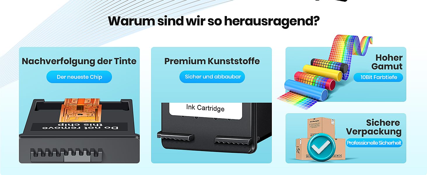 Картриджі Glliter 305XL для принтерів HP Deskjet 2800e, 2700e, 4100 та HP Envy 6000, 6420e (чорний, кольоровий), сумісні з HP 305 XL