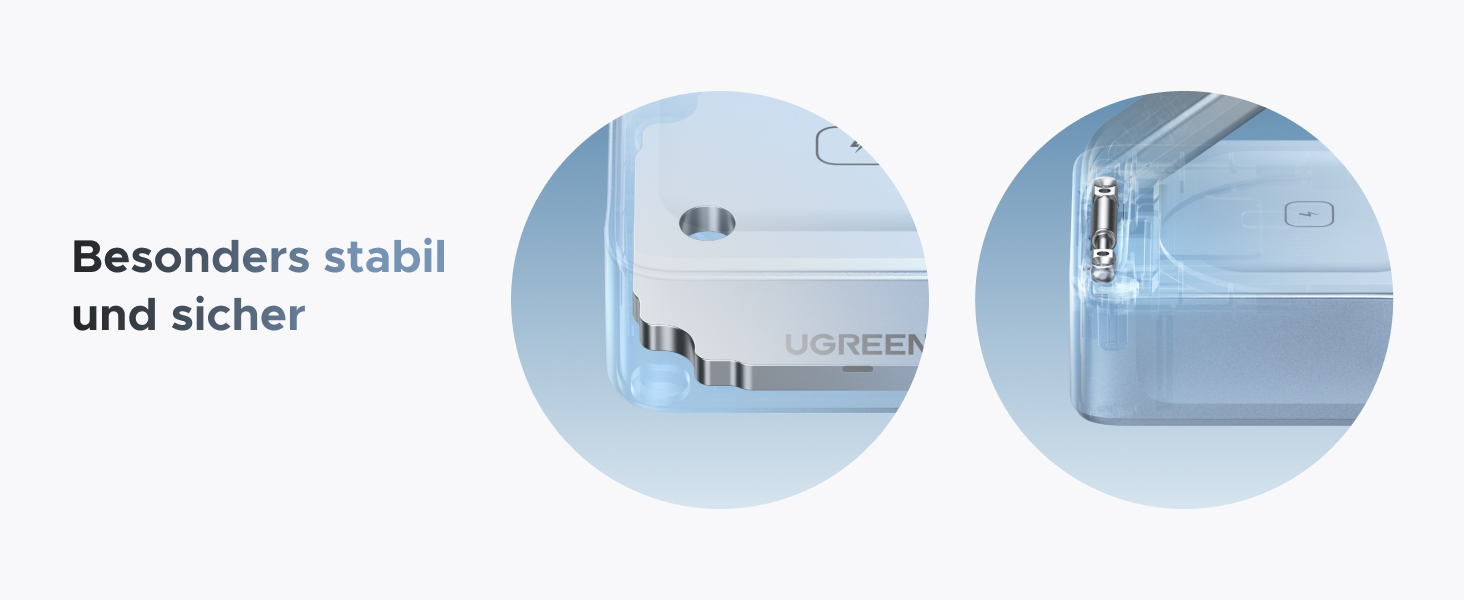 Зарядний пристрій UGREEN MagFlow 2-в-1 MagSafe 25W з підтримкою Qi2, нахильний 70°, для iPhone 16/17, AirPods та Pixel 10 Pro XL, з кабелем 1м